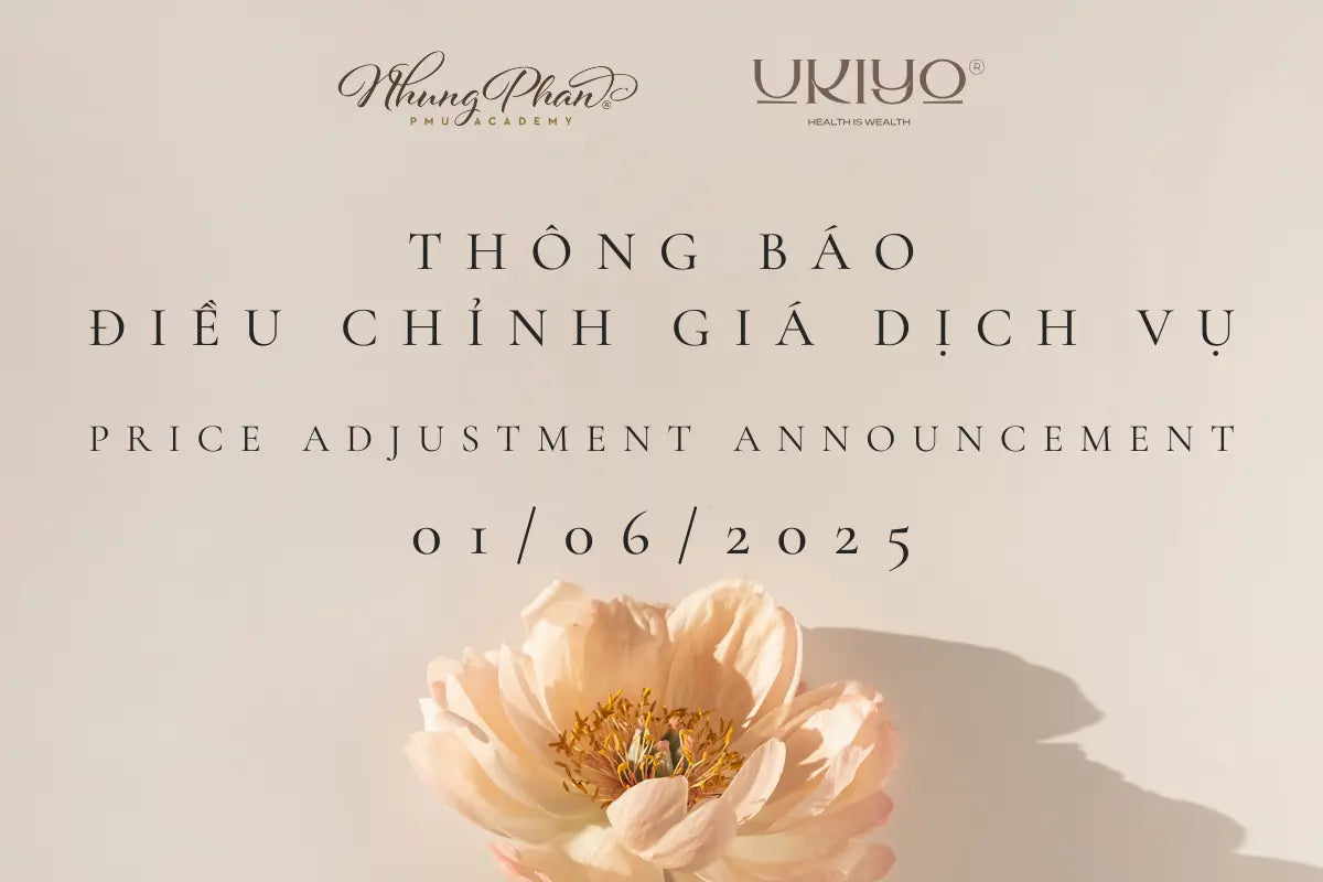 Service Fee Update at NP Brows & Lashes x Ukiyo® Spa